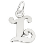 photo of Sterling silver ''L'' charm item 001-710-03860