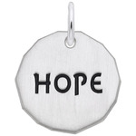 photo of Sterling silver Hope charm (engravable) item 001-710-03898