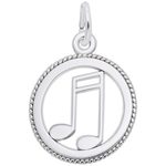 photo of Sterling silver Music note charm item 001-710-03920