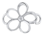 photo of Sterling silver open loop flower convertible clasp item 001-711-00009