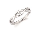 photo of Sterling silver diva diamonds ring item 001-736-00071