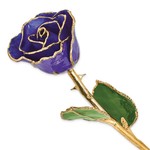 photo of Lacquered and gold trimmed blue violet pearl rose item 001-905-01357